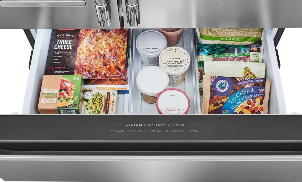 Professional Counter-Depth Professional 21.4-Cu Ft 36-In Wide French Door Refrigerator with Dual Ice Maker ( Smudge Proof Stainless Steel ) ENERGY STAR Certified