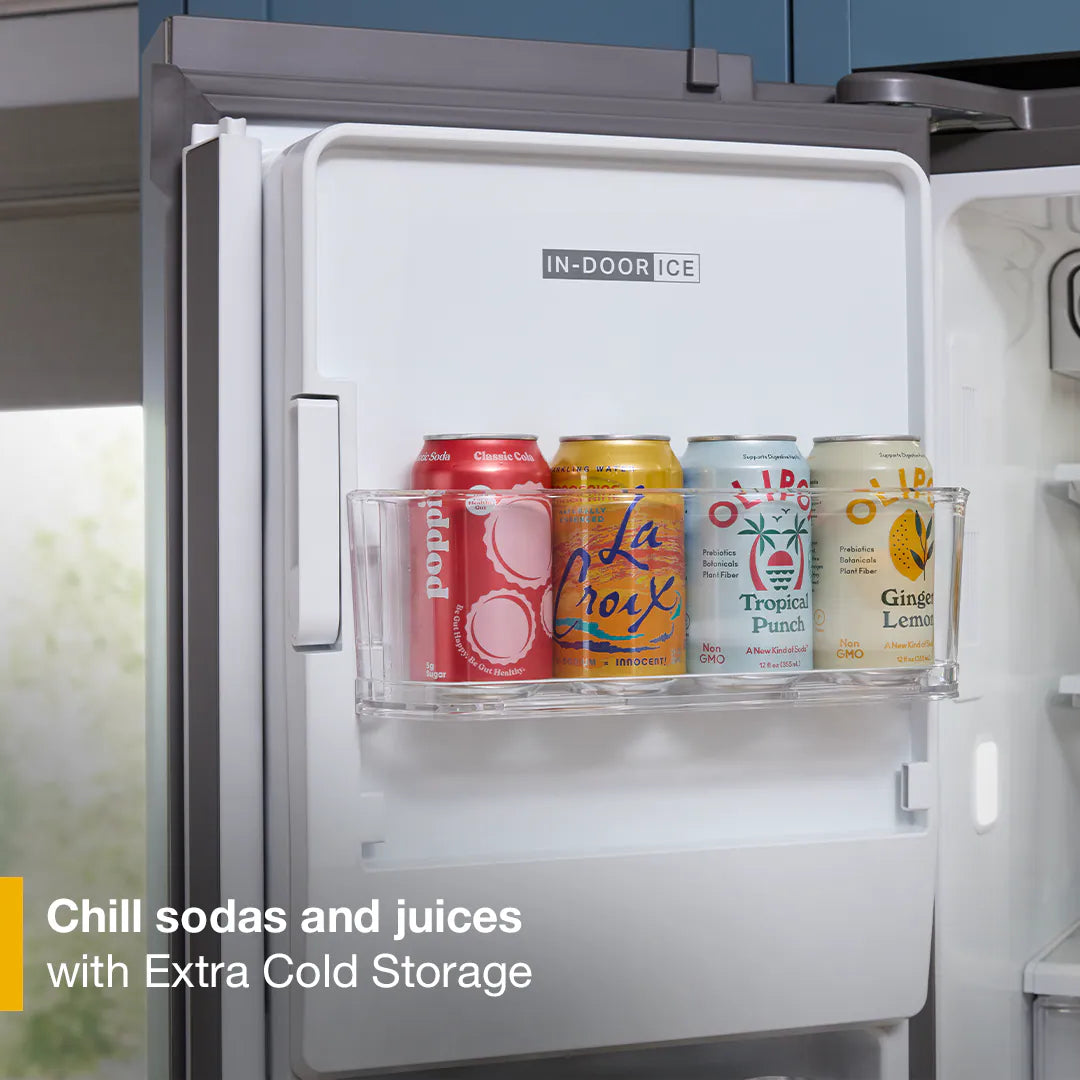 Counter-Depth Wide True Counter Depth 21.86-Cu Ft 36-In Wide French Door Refrigerator with Ice Maker ( Fingerprint-Resistant Stainless Finish ) ENERGY STAR Certified