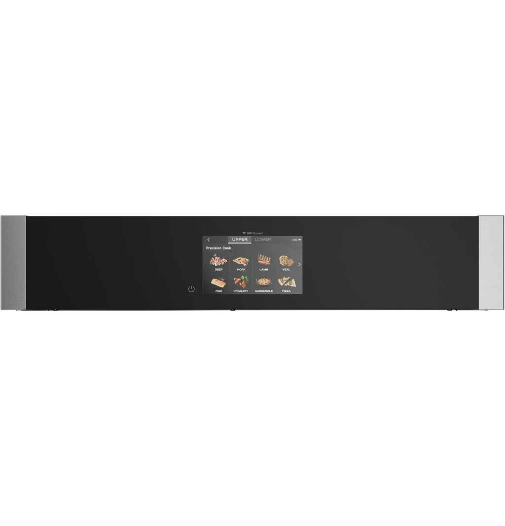Profile 30 Inch Self + Steam Cleaning Air Fry Microwave Wall Oven Combo ( Stainless Steel )