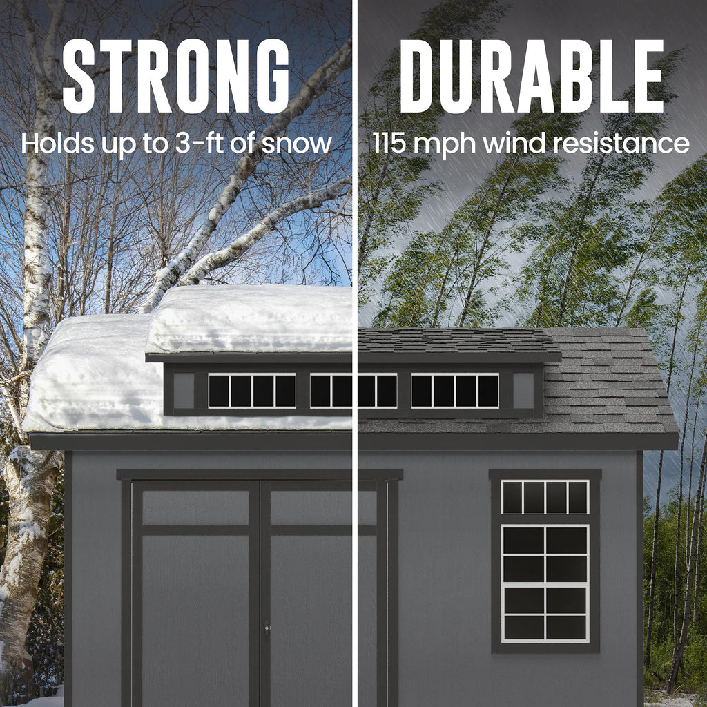 Summerhill 10-Ft X 12-Ft Wood Outdoor Storage Shed (Floor Included)