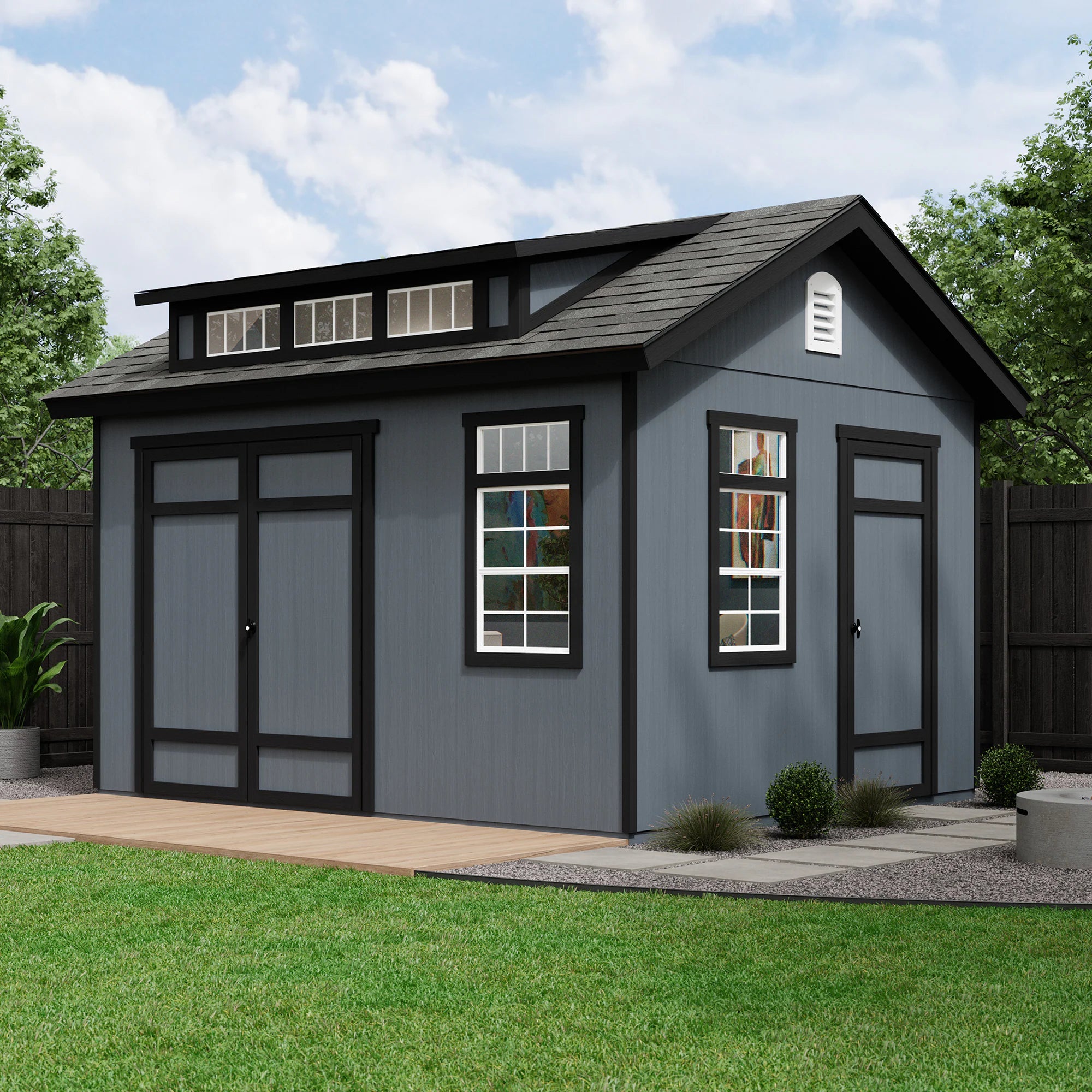 Summerhill 10-Ft X 12-Ft Wood Outdoor Storage Shed (Floor Included)