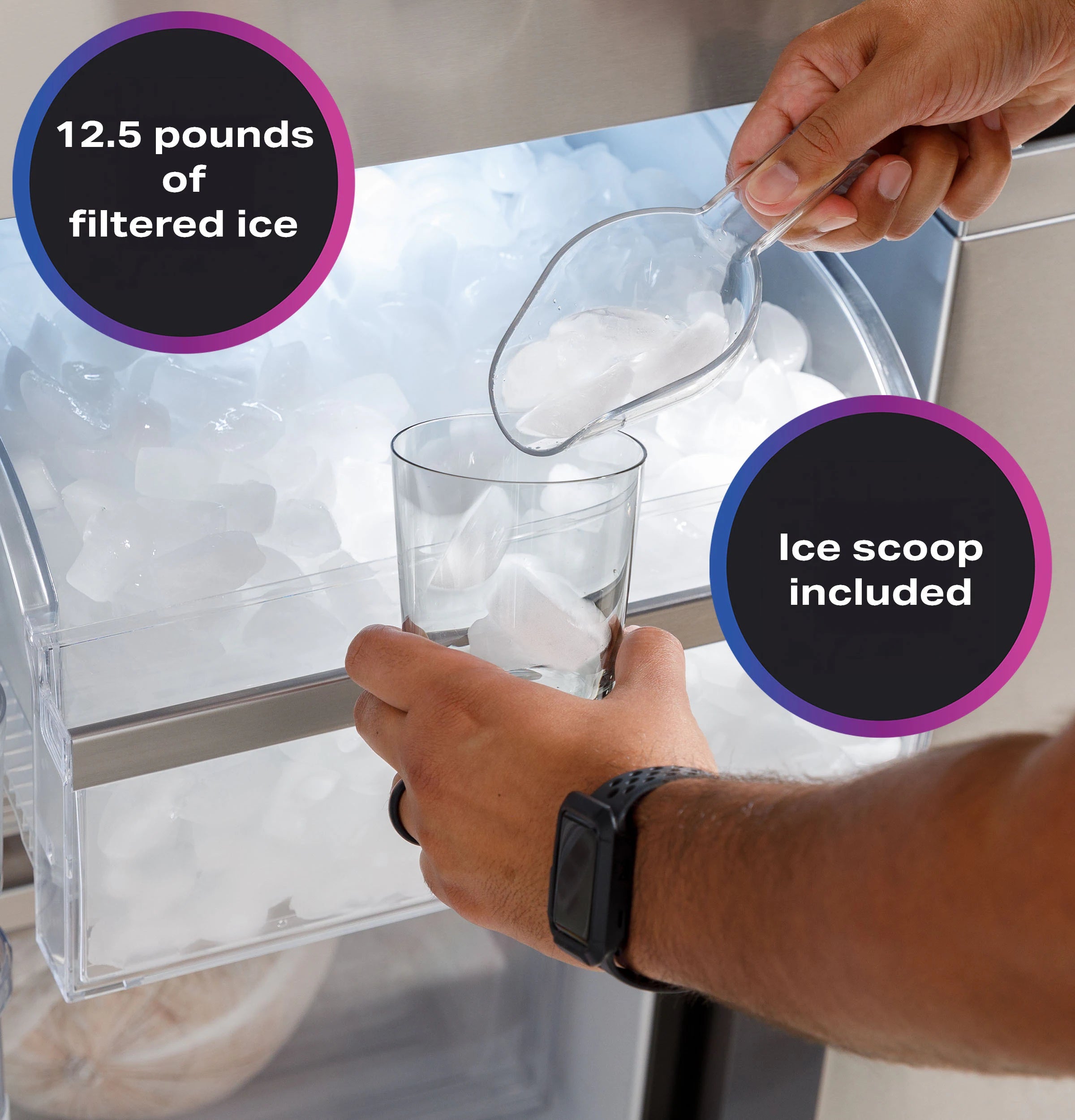 Profile Standard-Depth 28.3-Cu Ft 36-In Wide French Door Refrirator with Ice Maker ( Finrprint-Resistant Stainless Steel ) ENERGY STAR Certified