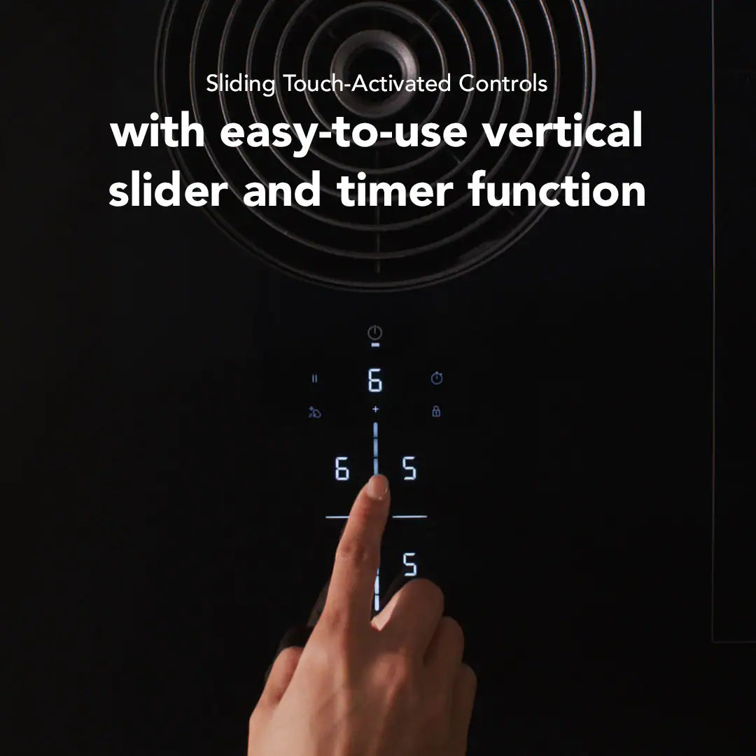 36-In 4 Burners Black Induction Cooktop