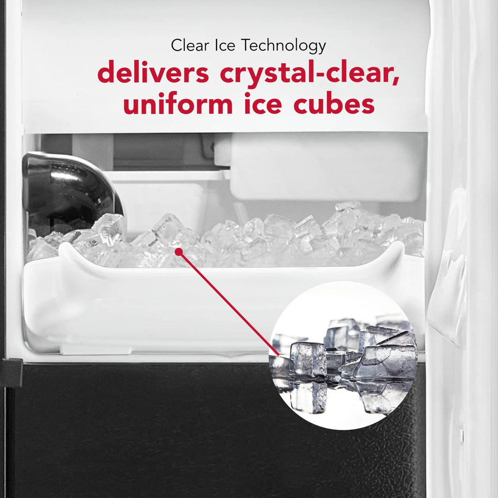 25-Lb Ice per Day Undercounter/Built-In Cubed Ice Maker ( Printshield Stainless Finish )