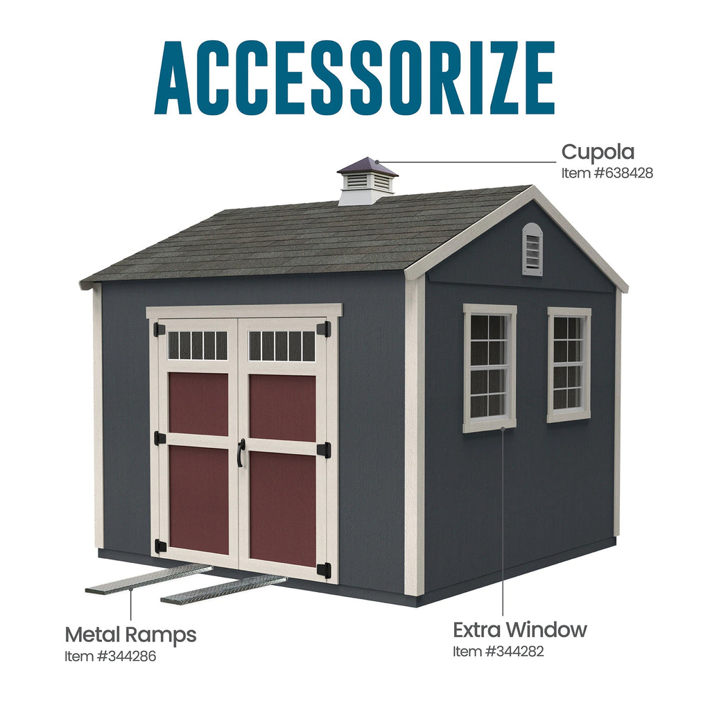Lancaster 16-Ft X 10-Ft Wood Outdoor Storage Shed (Floor Included)