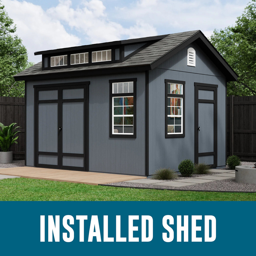 Summerhill 10-Ft X 12-Ft Installed Wood Outdoor Storage Shed (Floor Included)
