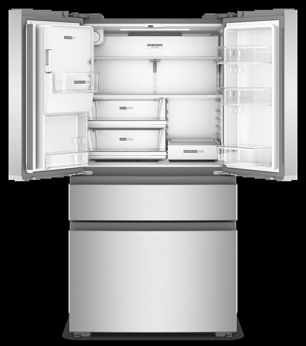 Counter-Depth Wide True Counter Depth 21.86-Cu Ft 36-In Wide French Door Refrigerator with Ice Maker ( Fingerprint-Resistant Stainless Finish ) ENERGY STAR Certified