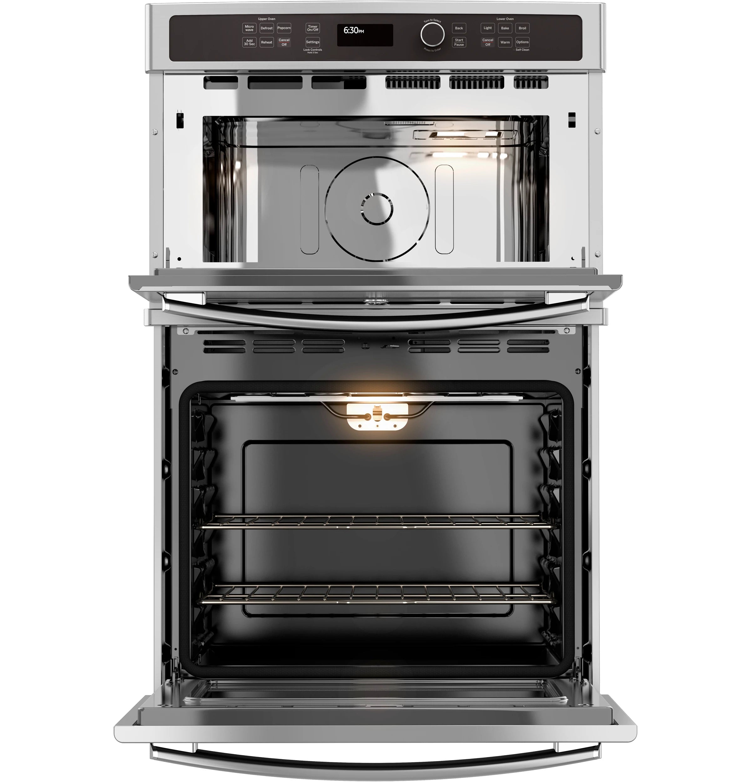 27 Inch Self-Cleaning Microwave Wall Oven Combo ( Stainless Steel )