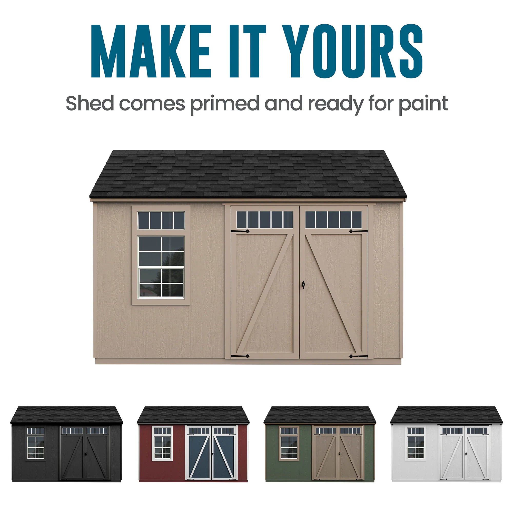Coronado 12-Ft X 8-Ft Installed Wood Outdoor Storage Shed (Floor Included)