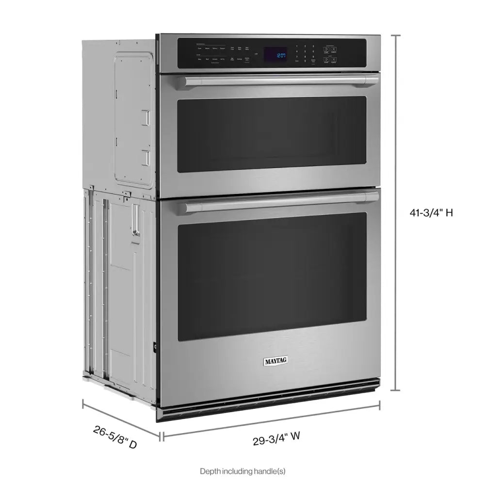 30 Inch Self-Cleaning Air Fry Microwave Wall Oven Combo ( Fingerprint Resistant Stainless Steel )