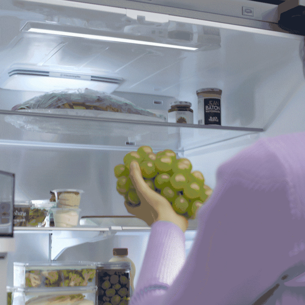 Bespoke AI Standard-Depth Family Hub 32" 29-Cu Ft 36-In Wide French Door Refrigerator with Dual Ice Maker and Door within Door ( Fingerprint Resistant Stainless Steel ) ENERGY STAR Certified