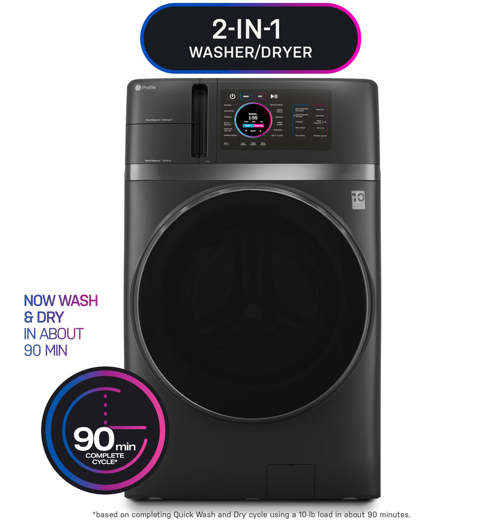 Profile Ultrafast Combo 4.8-Cu Ft Ventless All-In-One Washer Dryer Combo ( Carbon Graphite )