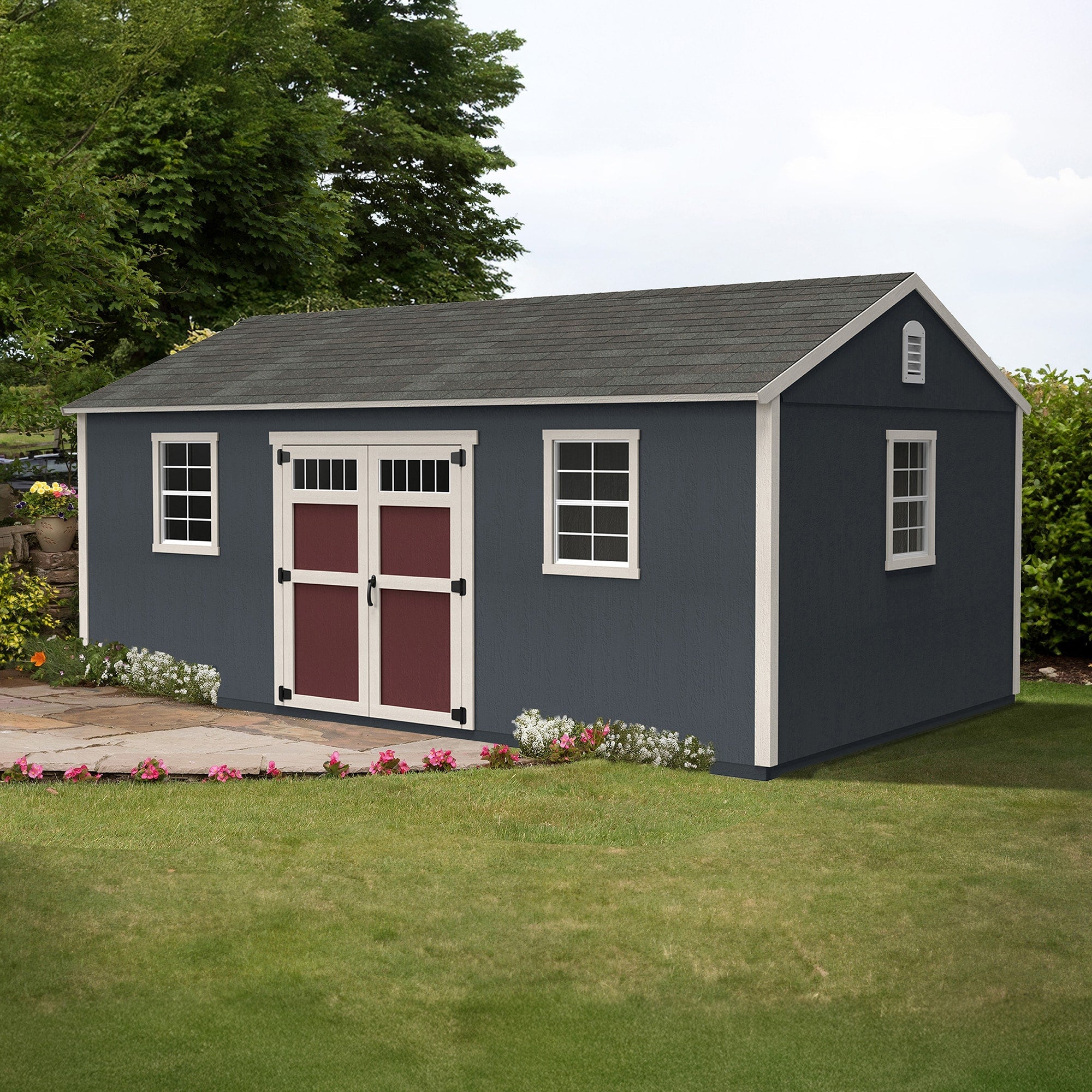 Lancaster 16-Ft X 10-Ft Wood Outdoor Storage Shed (Floor Included)