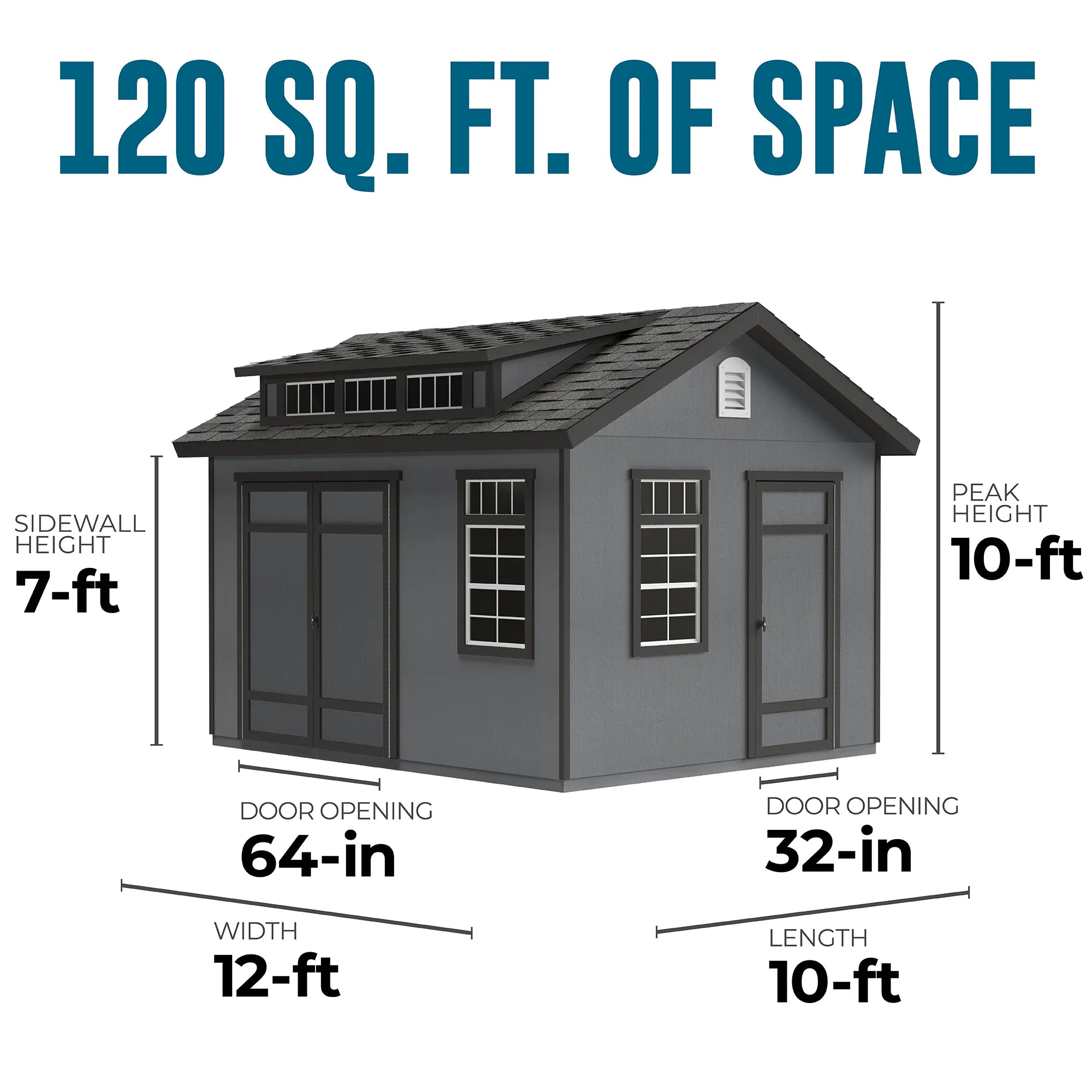 Summerhill 10-Ft X 12-Ft Installed Wood Outdoor Storage Shed (Floor Included)