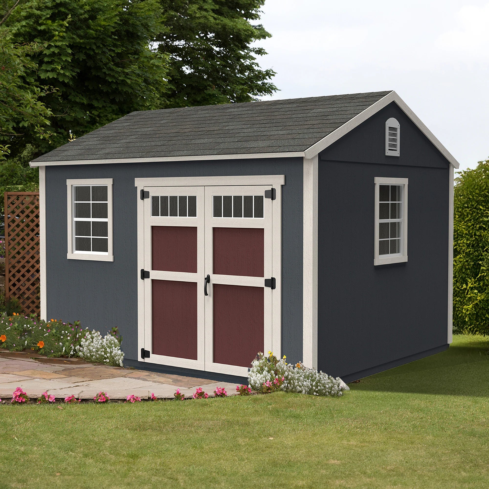 Lancaster 16-Ft X 10-Ft Wood Outdoor Storage Shed (Floor Included)