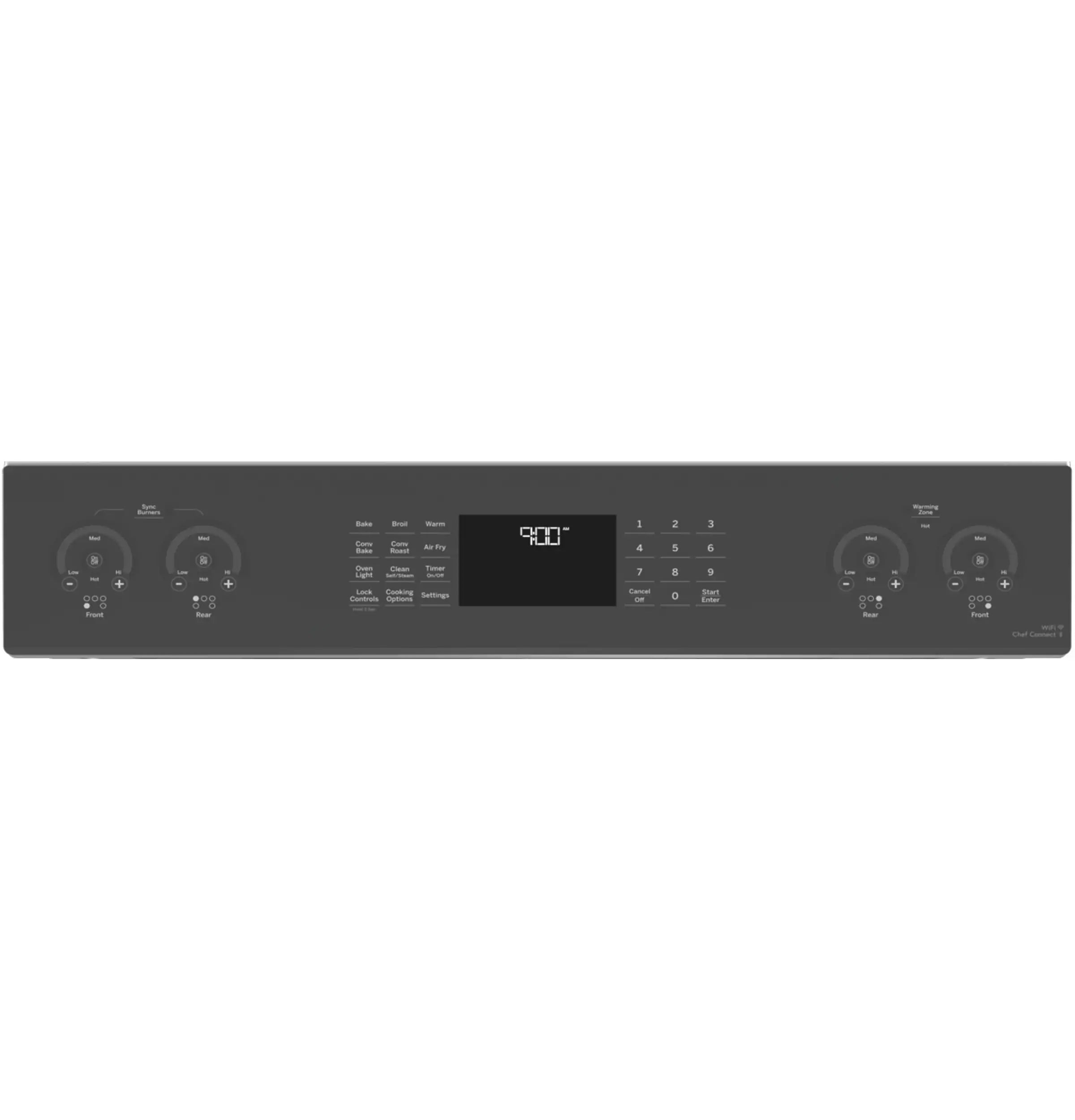 Profile 30-In 5 Burners 5.3-Cu Ft , Air Fry Convection Oven Slide-In Single Induction Ran ( Finrprint Resistant Stainless Steel )