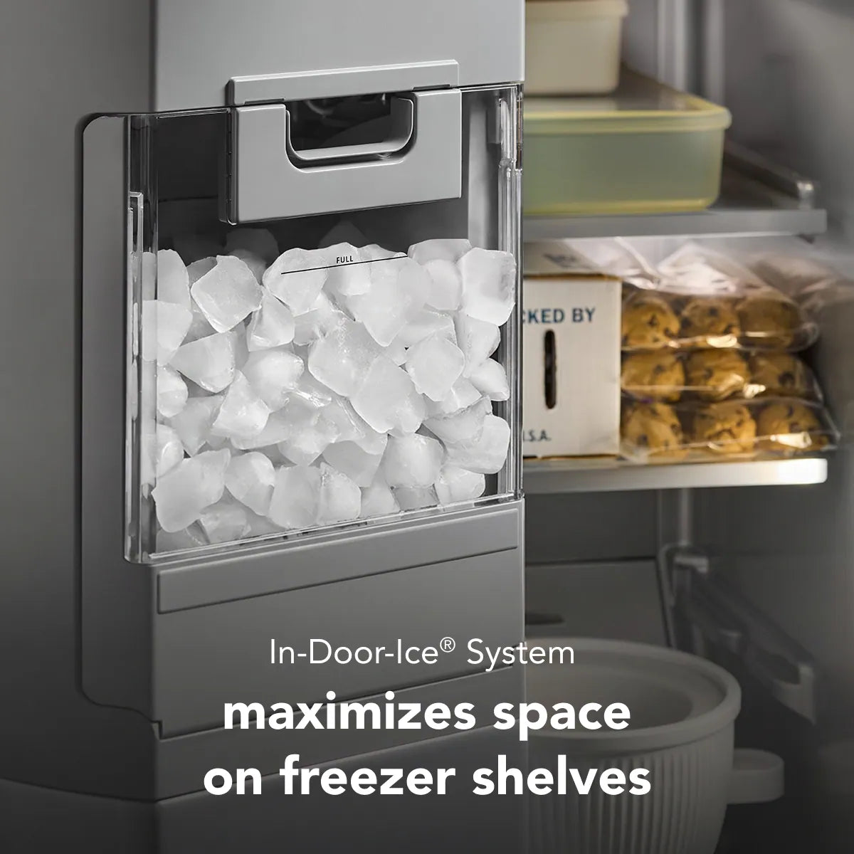 28.7-Cu Ft Standard-Depth 36-In Wide Side-By-Side Refrigerator with Ice Maker ,Water and Ice Dispenser ( Fingerprint Resistant Stainless Steel ) ENERGY STAR Certified