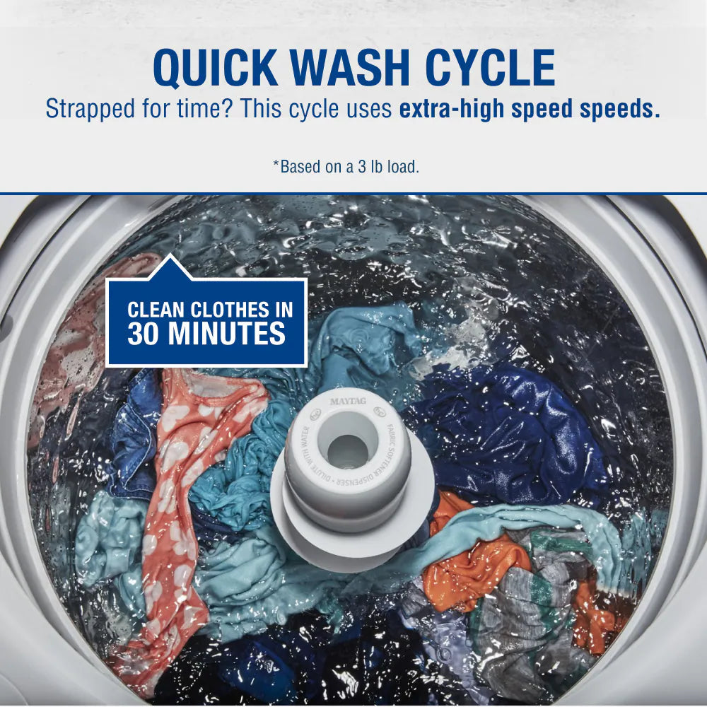 Deep Fill High Efficiency Agitator Large ( 4.5-Cu Ft ) Top-Load Washer ( White )