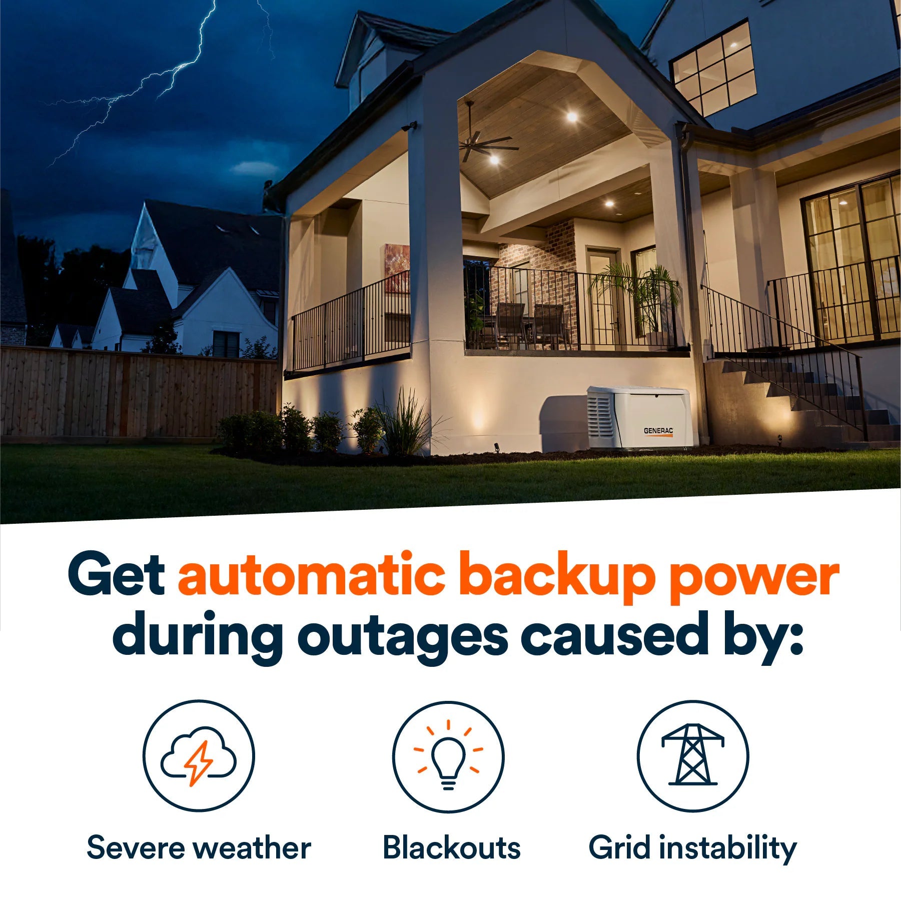 Next Generation 22000 -Watt Dual Fuel (Liquid Propane/Natural Gas) 200-Amp Home Standby Generator Automatic Transfer Switch Included