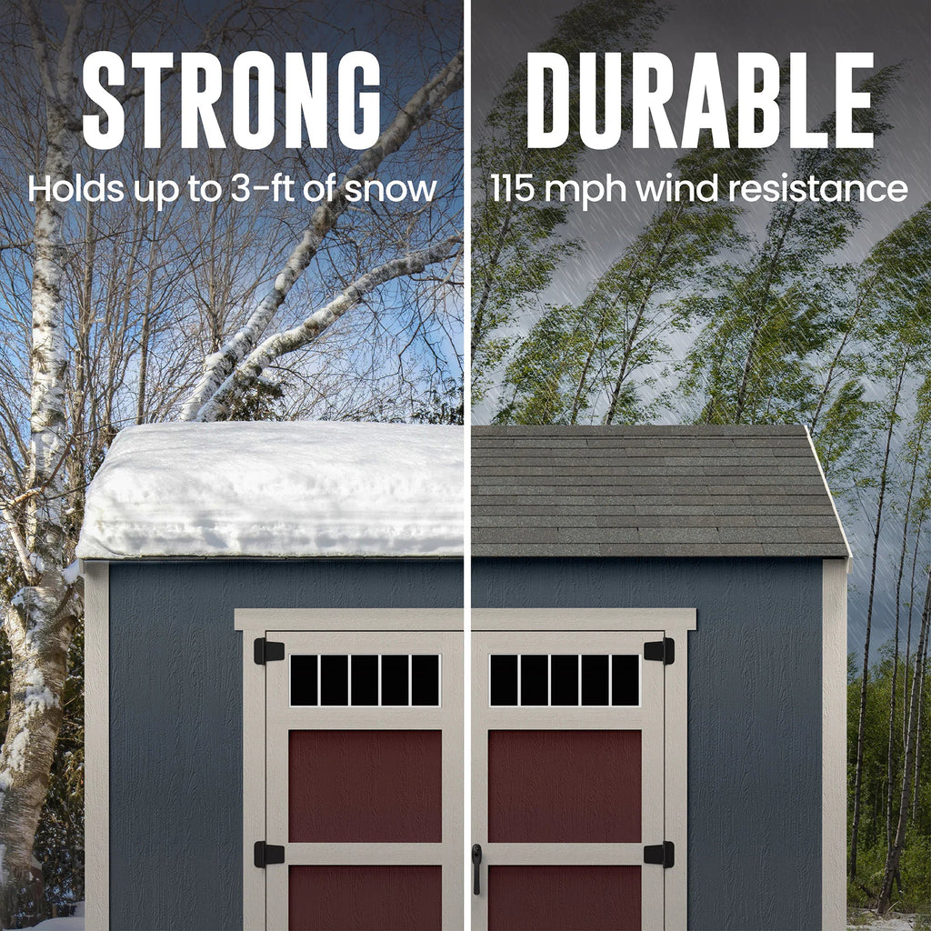Lancaster 16-Ft X 10-Ft Wood Outdoor Storage Shed (Floor Included)