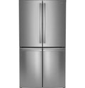 Profile Standard-Depth 28.3-Cu Ft 36-In Wide French Door Refrirator with Ice Maker ( Finrprint-Resistant Stainless Steel ) ENERGY STAR Certified