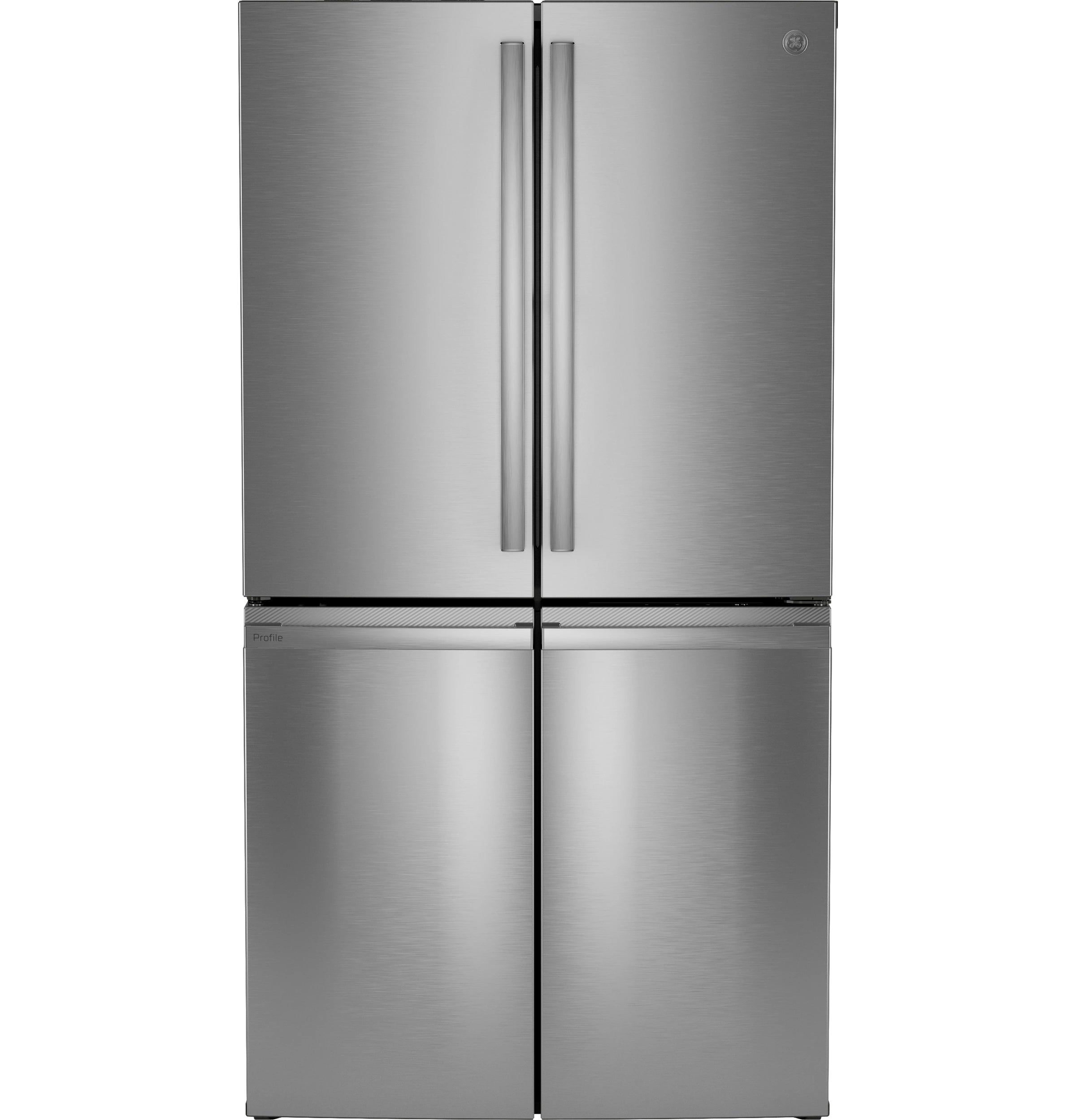 Profile Standard-Depth 28.3-Cu Ft 36-In Wide French Door Refrirator with Ice Maker ( Finrprint-Resistant Stainless Steel ) ENERGY STAR Certified