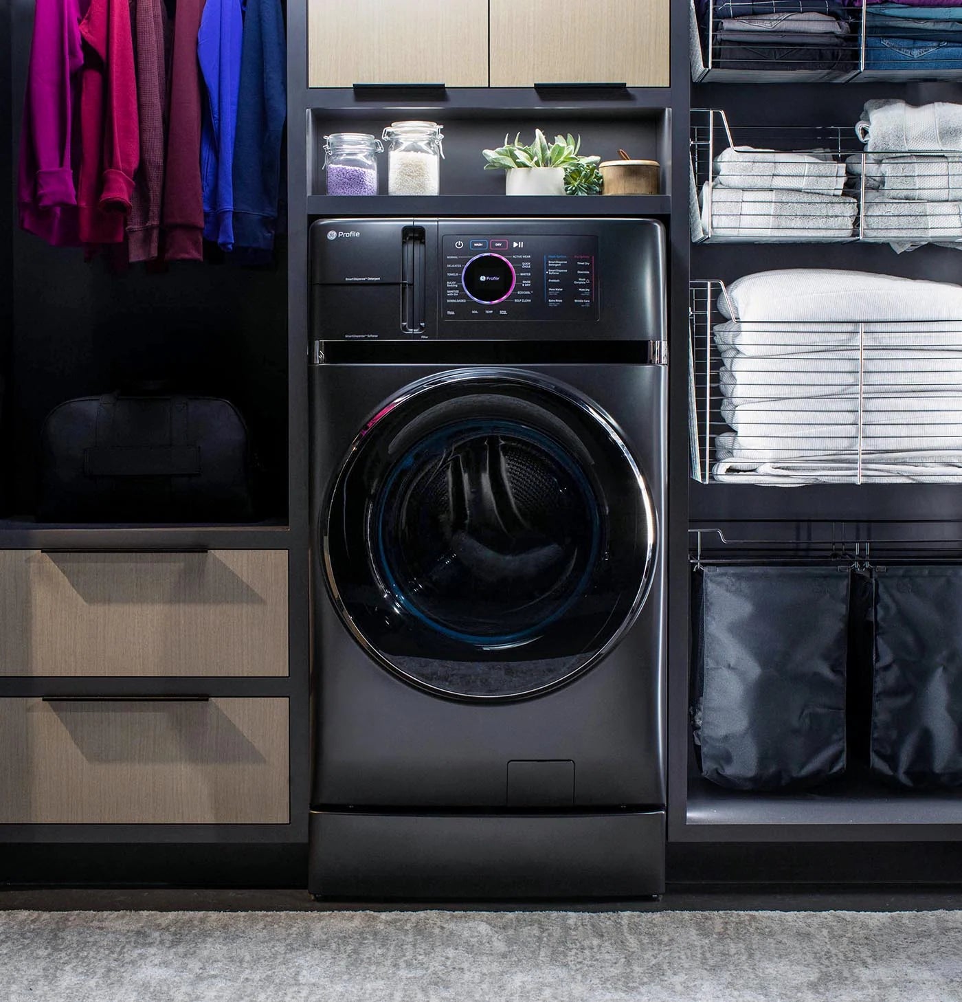 Profile Ultrafast Combo 4.8-Cu Ft Ventless All-In-One Washer Dryer Combo ( Carbon Graphite )