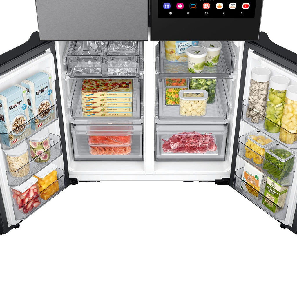 Bespoke AI Standard-Depth Family Hub 32" 29-Cu Ft 36-In Wide French Door Refrigerator with Dual Ice Maker and Door within Door ( Fingerprint Resistant Stainless Steel ) ENERGY STAR Certified