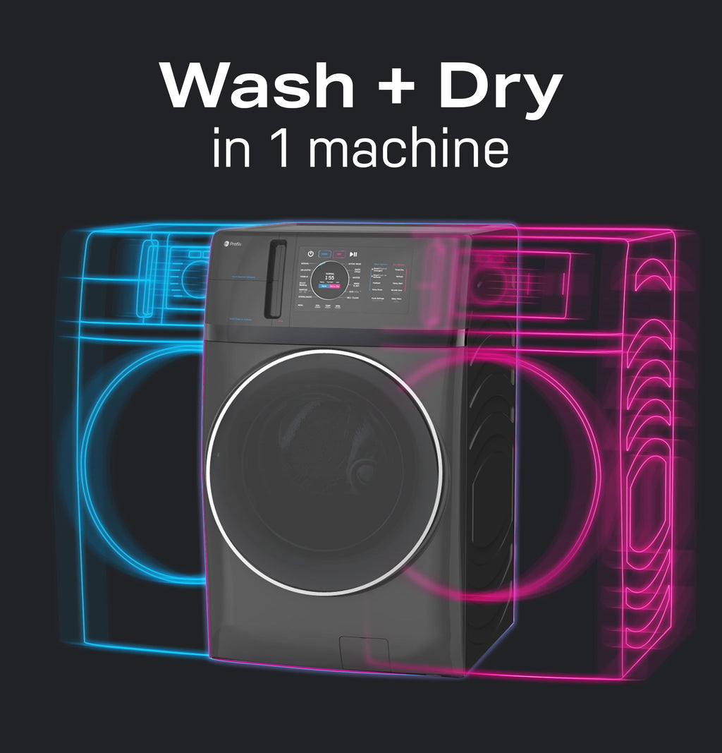 Profile Ultrafast Combo 4.8-Cu Ft Ventless All-In-One Washer Dryer Combo ( Carbon Graphite )