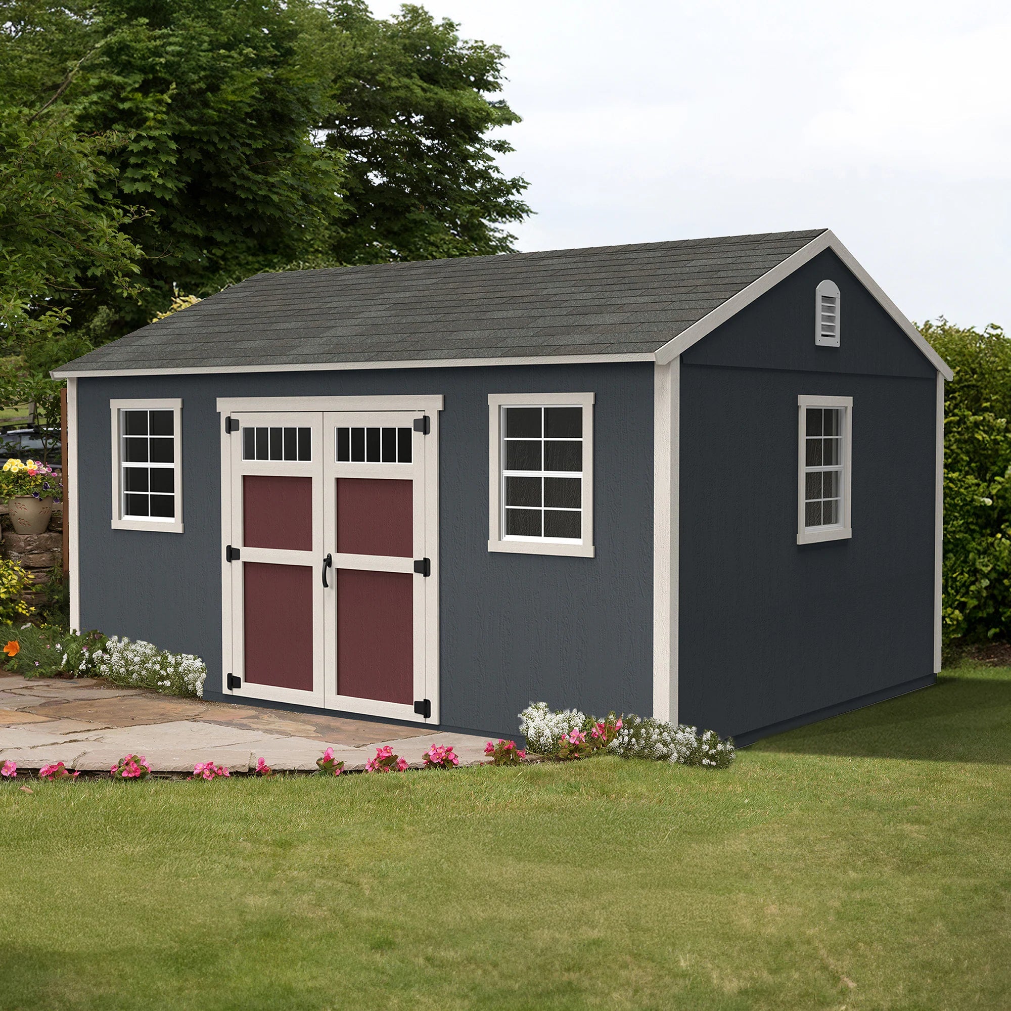 Lancaster 16-Ft X 10-Ft Wood Outdoor Storage Shed (Floor Included)