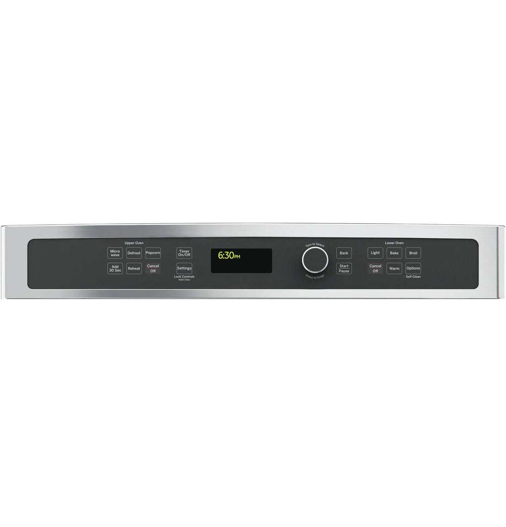 27 Inch Self-Cleaning Microwave Wall Oven Combo ( Stainless Steel )