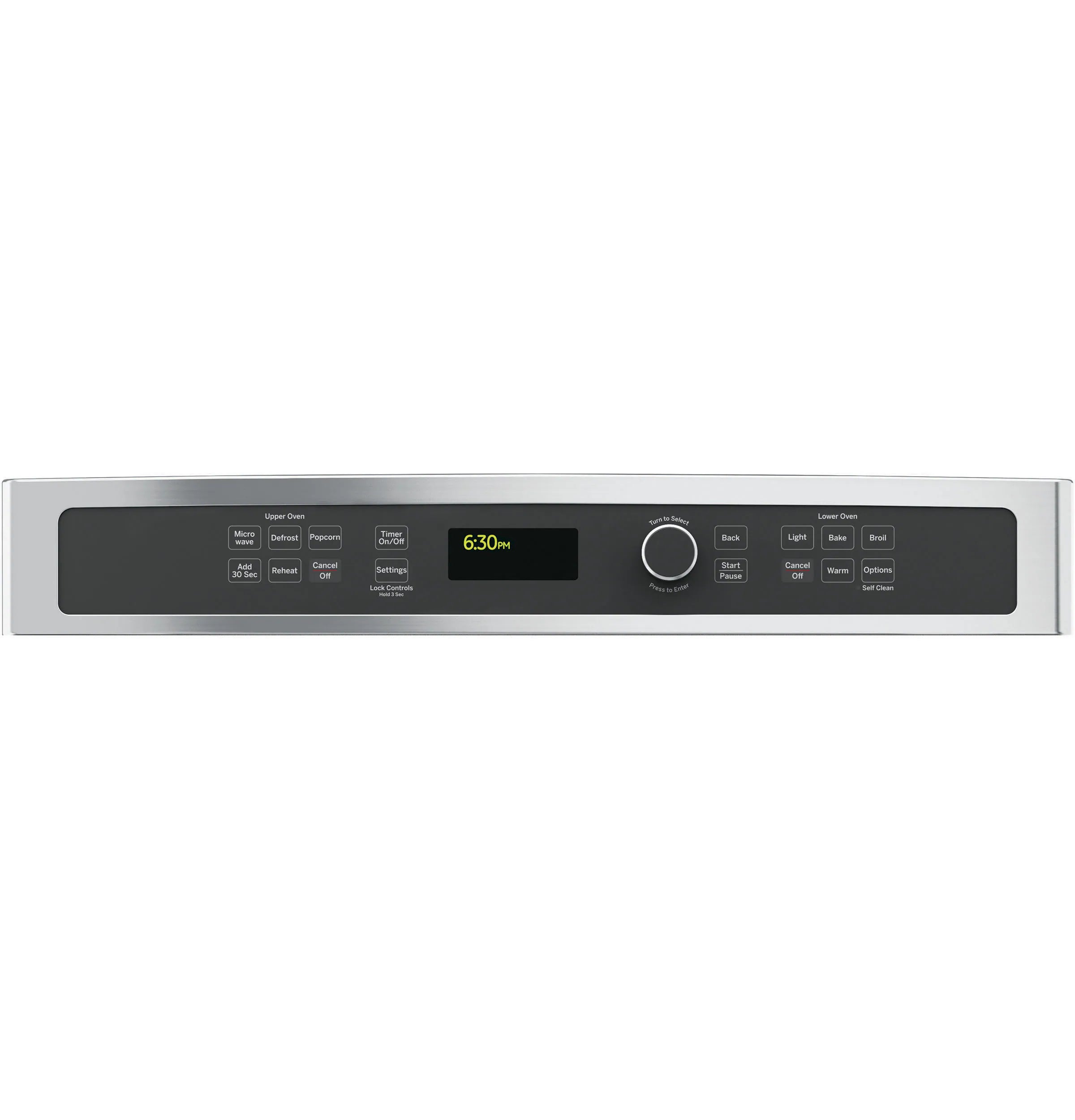 27 Inch Self-Cleaning Microwave Wall Oven Combo ( Stainless Steel )