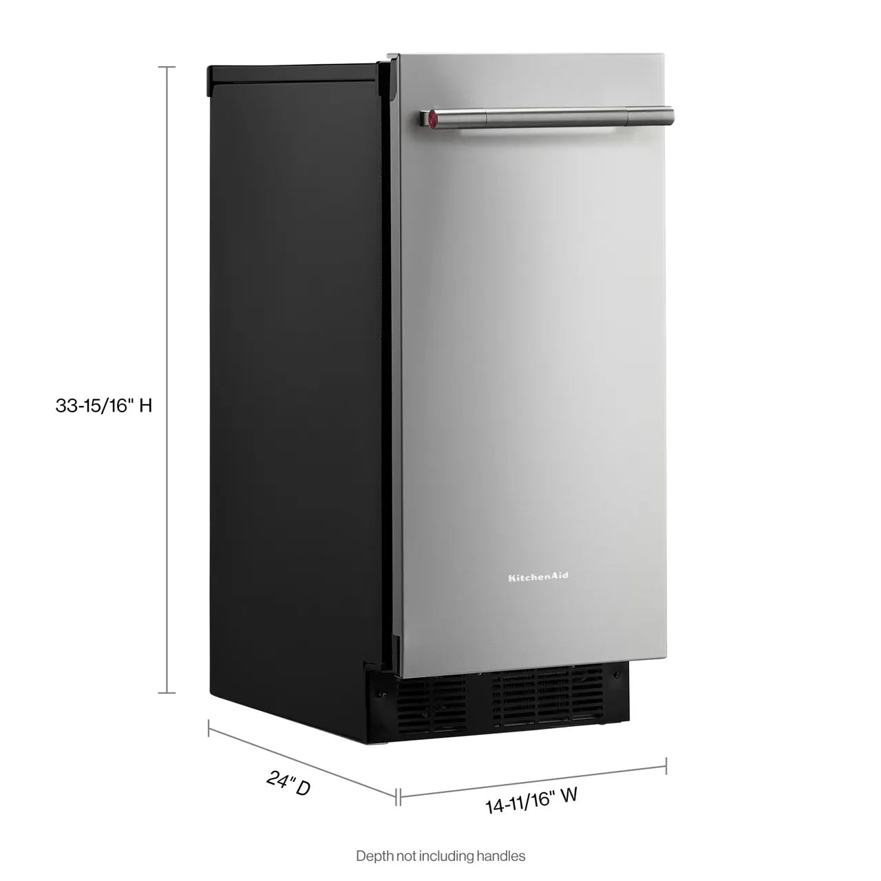 25-Lb Ice per Day Undercounter/Built-In Cubed Ice Maker ( Printshield Stainless Finish )