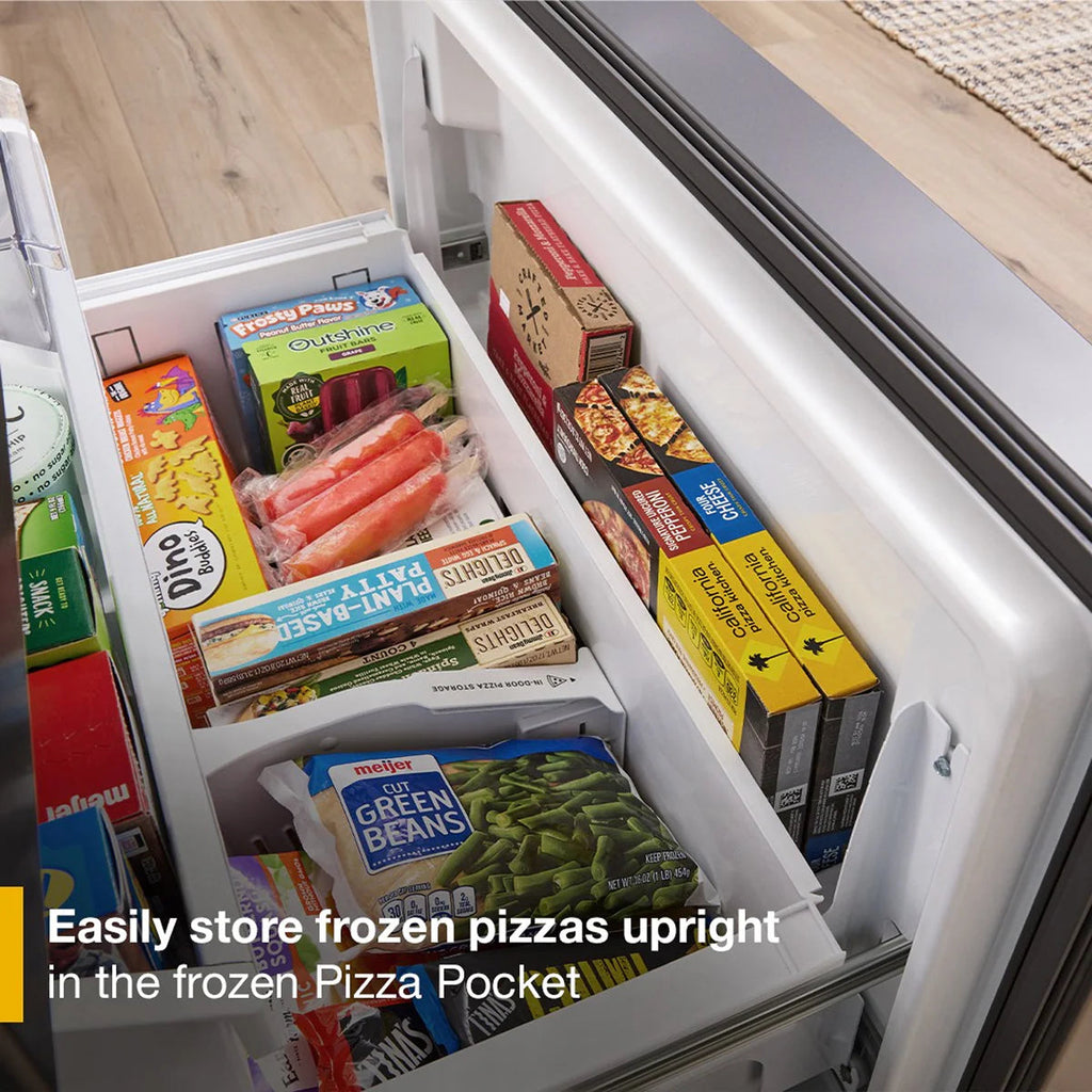 Counter-Depth 23.4-Cu Ft 36-In Wide French Door Refrigerator with Dual Ice Maker ( Fingerprint-Resistant Stainless Finish ) ENERGY STAR Certified