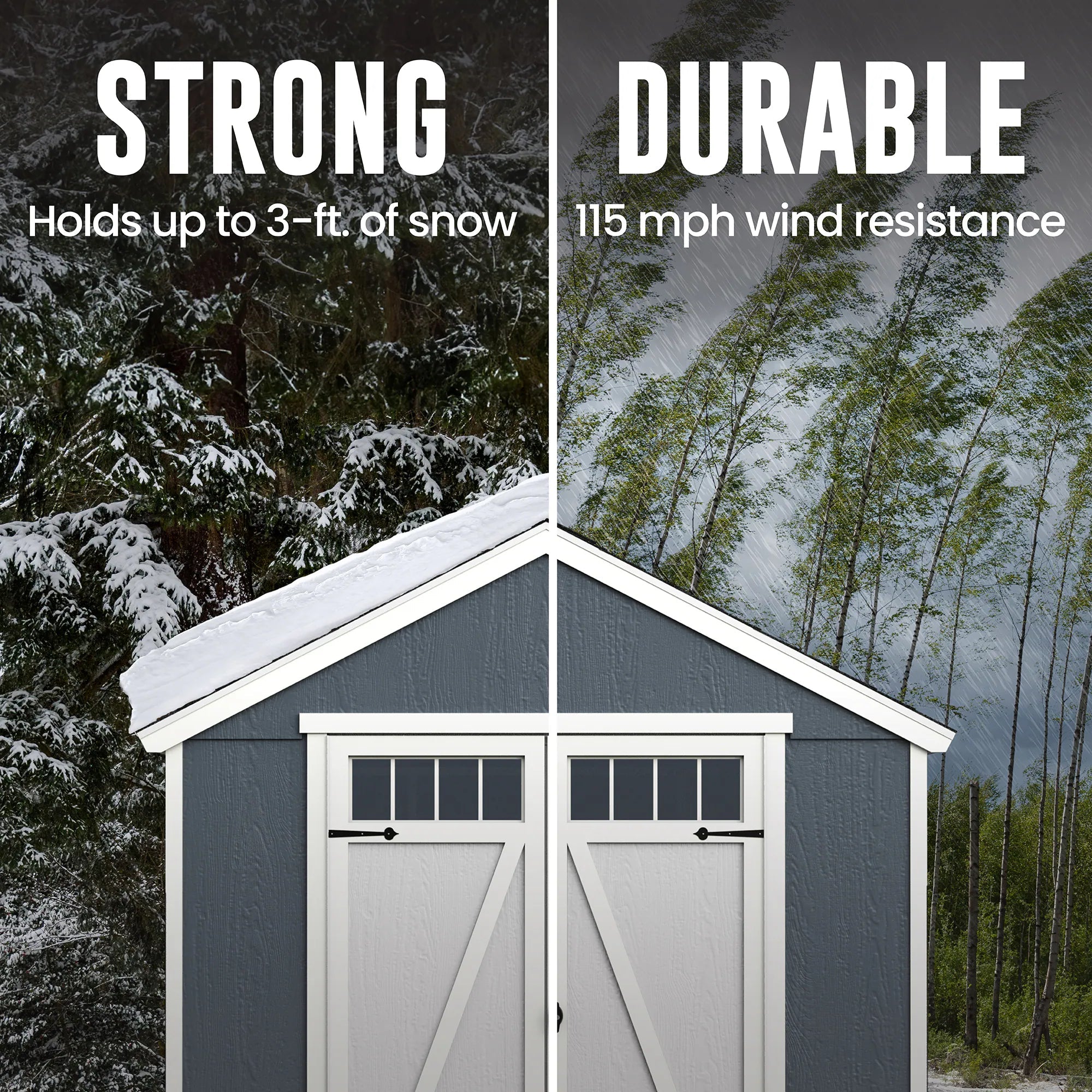 Midtown 8-Ft X 10-Ft Installed Wood Outdoor Storage Shed (Floor Included)