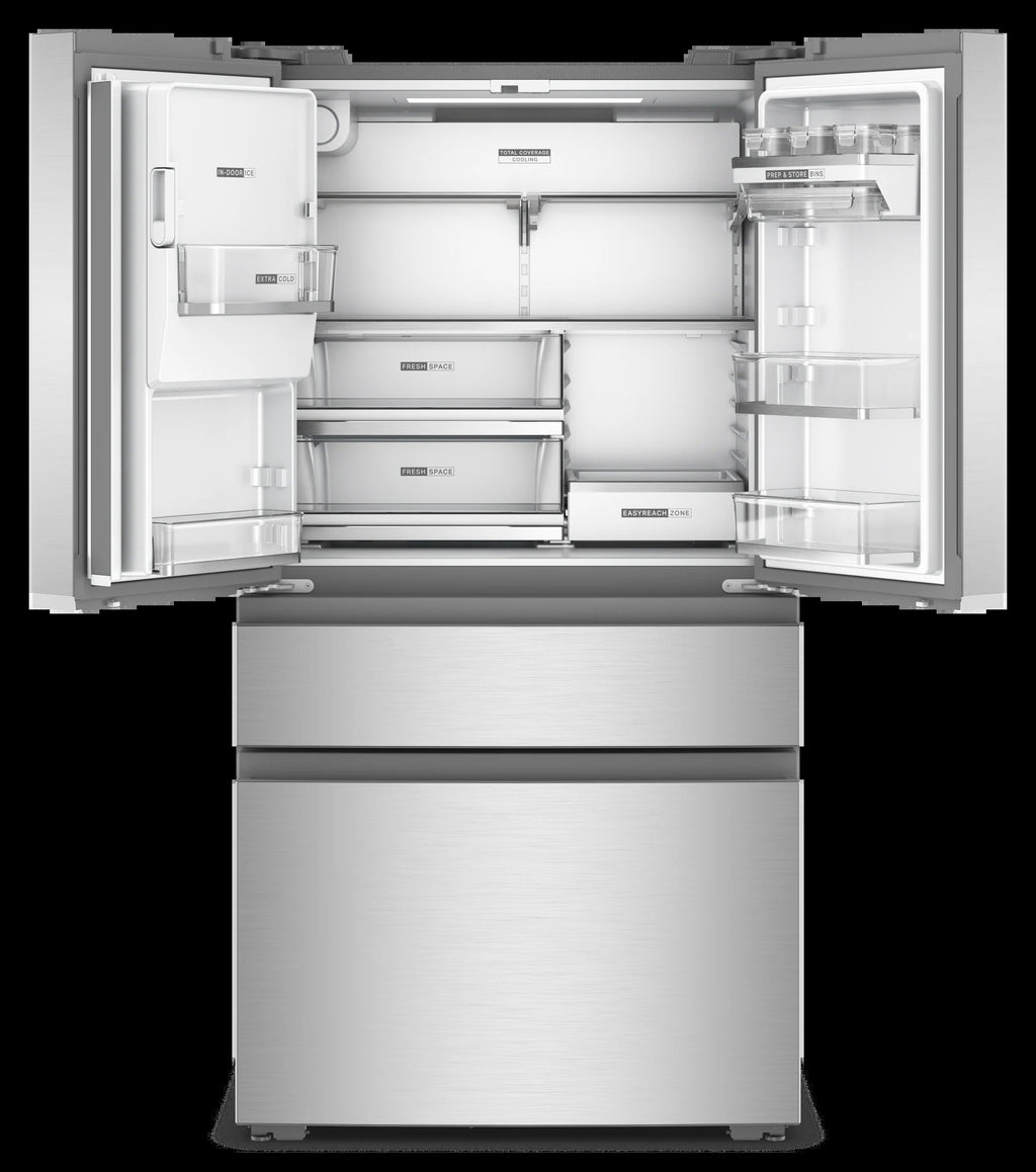Counter-Depth 22-Cu Ft 36-In Wide French Door Refrigerator with Dual Ice Maker ( Fingerprint-Resistant Stainless Finish ) ENERGY STAR Certified