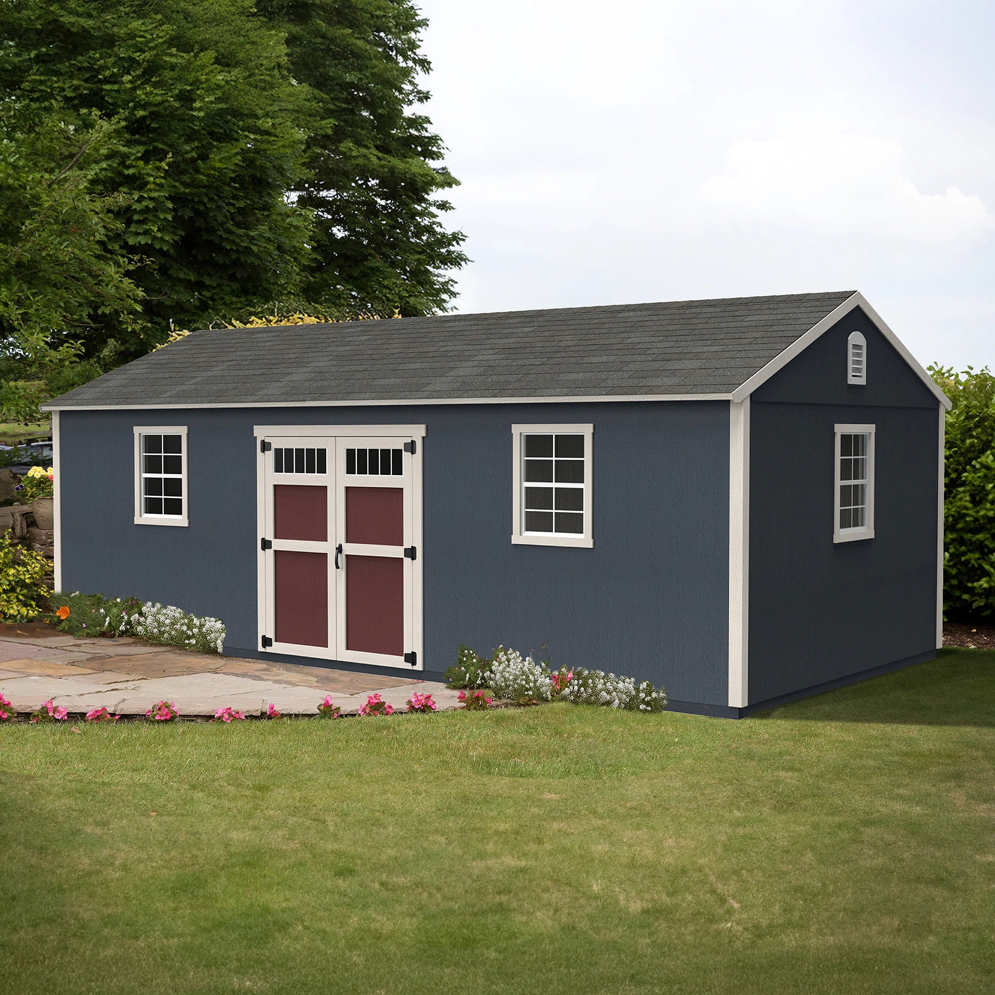 Lancaster 16-Ft X 10-Ft Wood Outdoor Storage Shed (Floor Included)