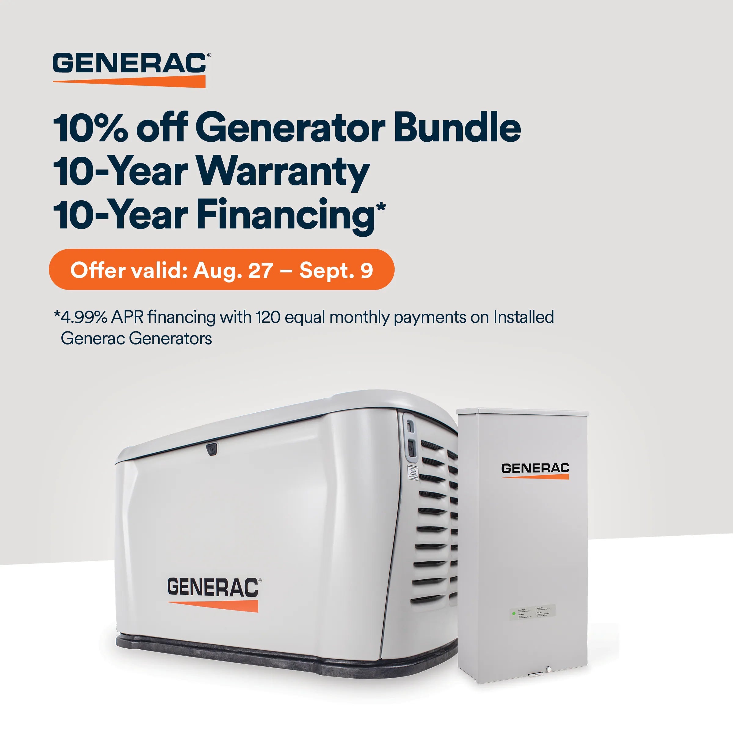 Next Generation 22000 -Watt Dual Fuel (Liquid Propane/Natural Gas) 200-Amp Home Standby Generator Automatic Transfer Switch Included