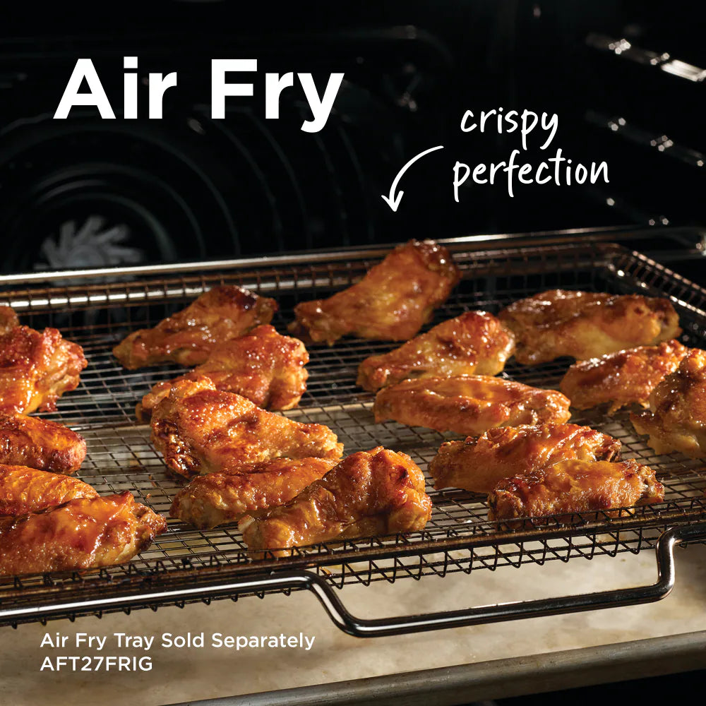 Gallery 27 Inch Double Electric Wall Oven with Air Fry Self + Steam Cleaning ( Fingerprint Resistant Stainless Steel )