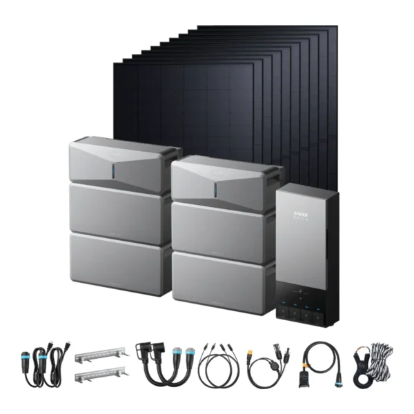 Anker SOLIX E10 Off-Grid Kit + 10 x 440W Rigid Solar Panels - view 2 Anker SOLIX E10 Off-Grid Kit + 10 x 440W Rigid Solar Panels - view 2
