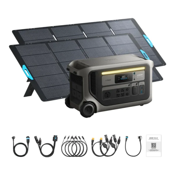 Anker SOLIX F3000 Solar Generator + 400W Portable Solar Panels - view 2