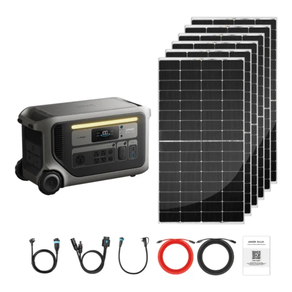 Anker SOLIX F3000 Solar Generator Kit, 400W-1500W Panels - view 4 Anker SOLIX F3000 Solar Generator Kit, 400W-1500W Panels - view 4