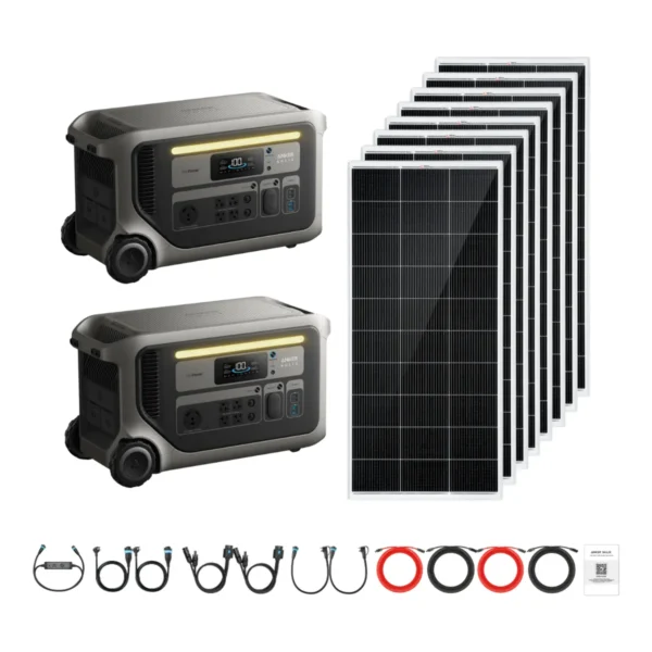 Anker SOLIX F3000 x2 Solar Generator Kit with Solar Panels - view 3