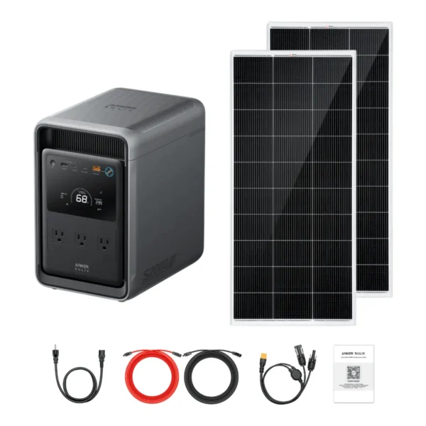 Anker SOLIX S2000 Solar Generator Kit, 200W Solar Panels - view 2