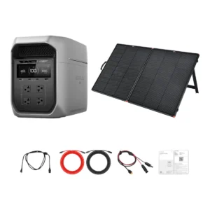 EcoFlow DELTA 3 Max Plus Solar Generator Kit, 200W Panels