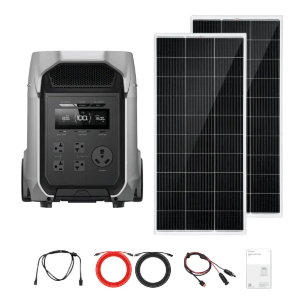 EcoFlow DELTA 3 Ultra Plus Solar Generator Kit, 200W Panels - view 2