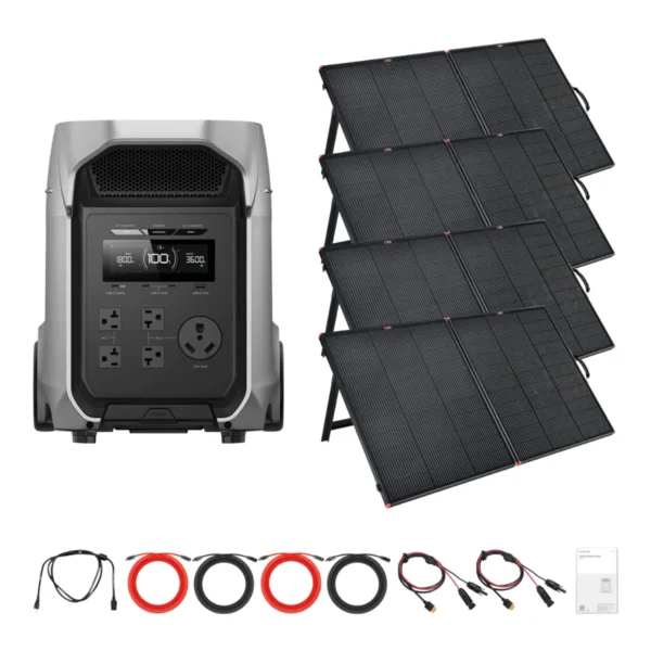 EcoFlow DELTA 3 Ultra Plus Solar Generator Kit, 200W Panels - view 3