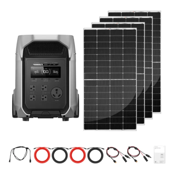 EcoFlow DELTA 3 Ultra Plus Solar Generator Kit, 200W Panels - view 5