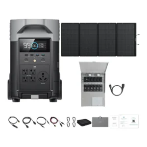EcoFlow DELTA Pro + 400W Solar Panel + Transfer Switch