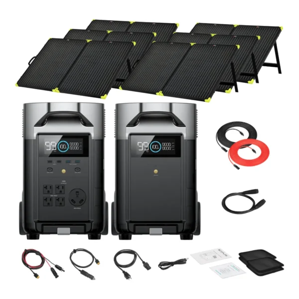 EcoFlow DELTA Pro 7.2kWh + 200W Portable Solar Panels Kit - view 2